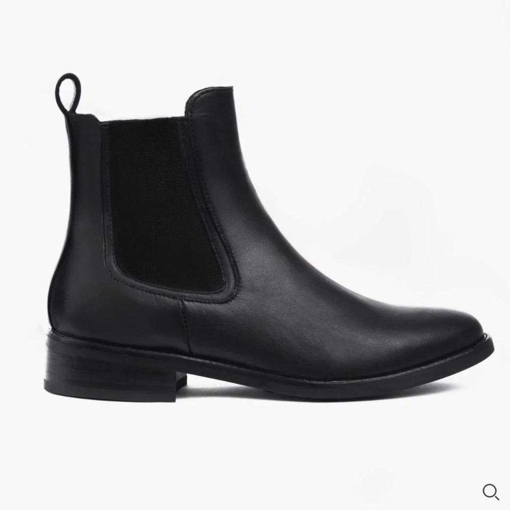 Thursday Duchess Black Leather Chelsea Boots